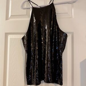 Express Black Sequin Camisole
